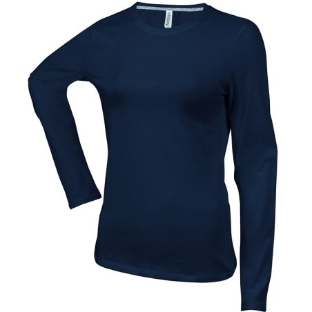 CAMISETA MUJER MANGA LARGA AJUSTADA