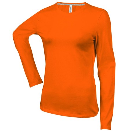 CAMISETA MUJER MANGA LARGA AJUSTADA