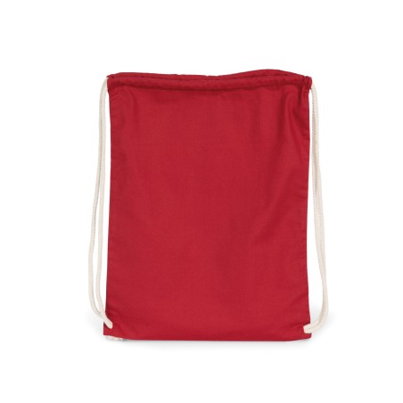 Mochila de algodón orgánico con cordones