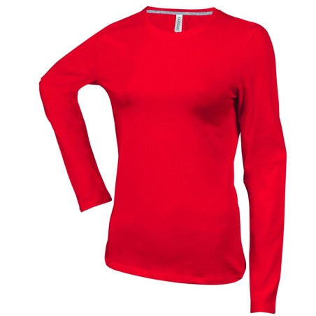 CAMISETA MUJER MANGA LARGA AJUSTADA