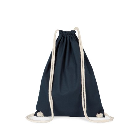 Mochila de algodón orgánico con cordones