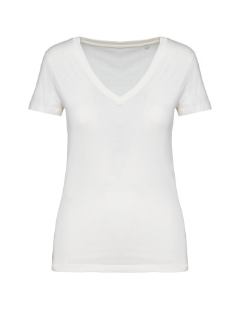 Eco-friendly ladies’ V-neck t-shirt 2