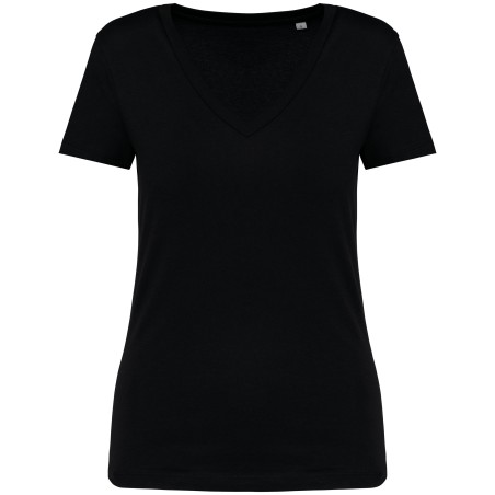Eco-friendly ladies’ V-neck t-shirt