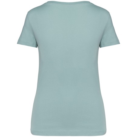 Camiseta ecorresponsable cuello de pico mujer