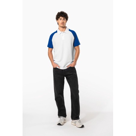 Polo baseball manga corta