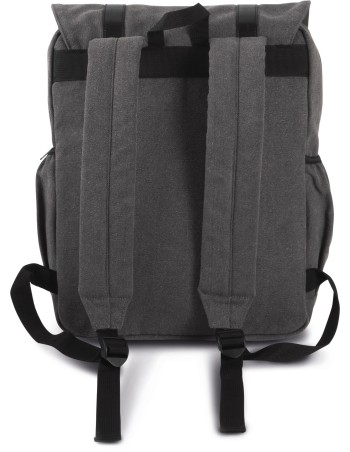 Mochila de tejido canvas con solapa 2