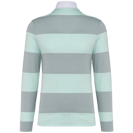 Polo a rayas manga larga unisex