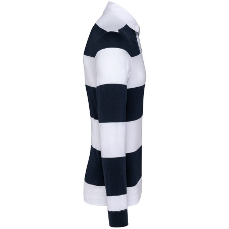 Polo a rayas manga larga unisex