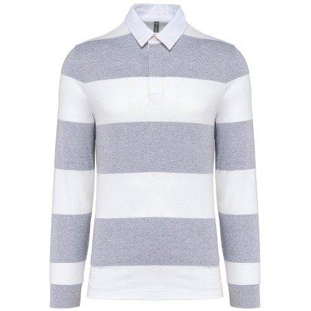 Polo a rayas manga larga unisex