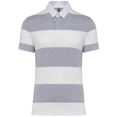 Polo a rayas manga corta unisex