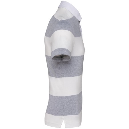 Polo a rayas manga corta unisex