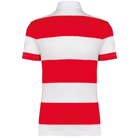 Polo a rayas manga corta unisex