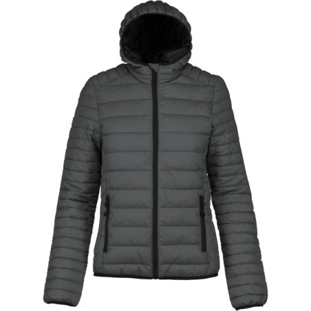 CHAQUETA ACOLCHADA LIGERA CON CAPUCHA MUJER