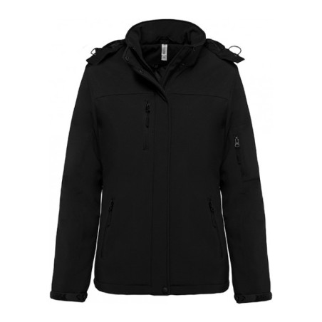 PARKA SOFTSHELL CAPUCHA FORRADA MUJER