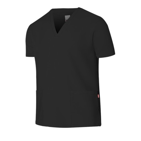 CASACA SANITARA CUELLO PICO MICROFIBRA