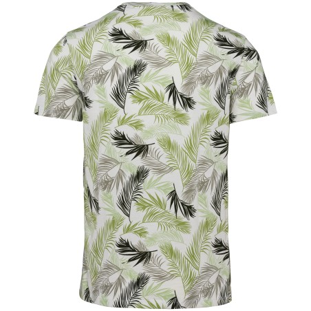 Eco-friendly men’s tropical print t-shirt