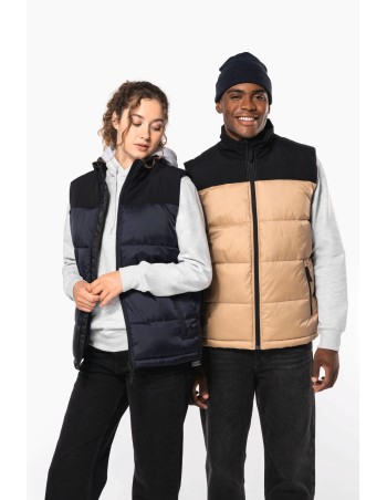 Unisex bi-tone padded bodywarmer