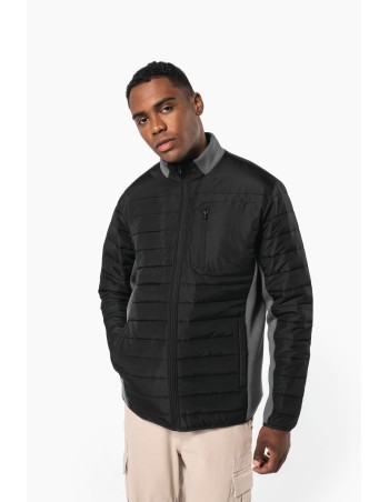 Men\\\'s bi-material padded jacket