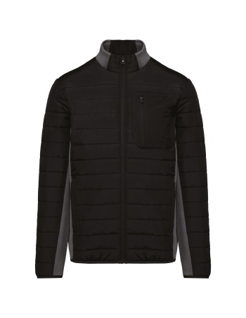 Men\\\'s bi-material padded jacket 2