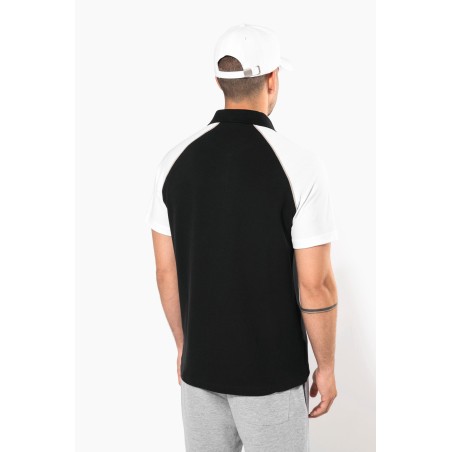 Polo baseball manga corta