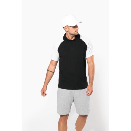 Polo baseball manga corta