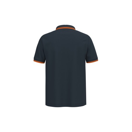 Men\\\'s short-sleeved poloshirt with contrasting piping