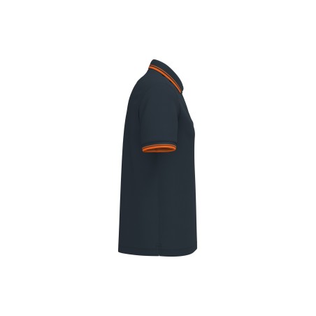 Men\\\'s short-sleeved poloshirt with contrasting piping