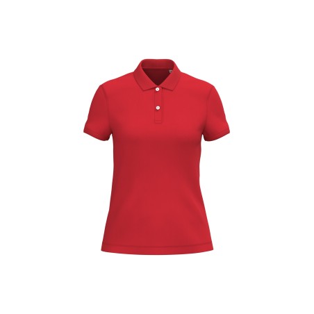 Polo ecorresponsable punto piqué mujer