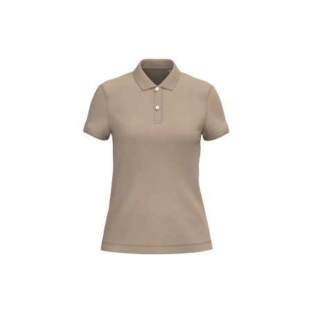 Polo ecorresponsable punto piqué mujer