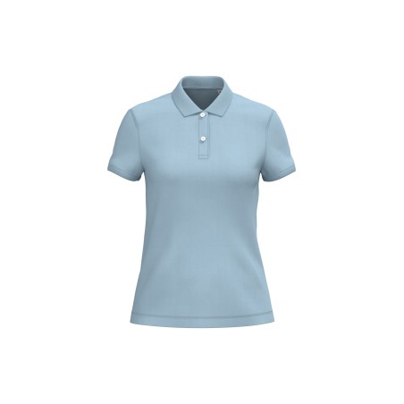 Polo ecorresponsable punto piqué mujer