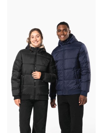 Chaqueta ripstop reciclada con capucha unisex