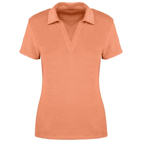 Ladies\\\' eco-friendly Terry Towel polo shirt
