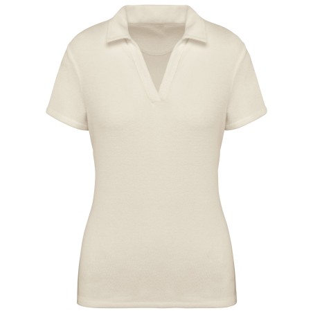 Ladies\\\' eco-friendly Terry Towel polo shirt