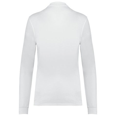 Polo de punto piqué manga larga Bio180 mujer