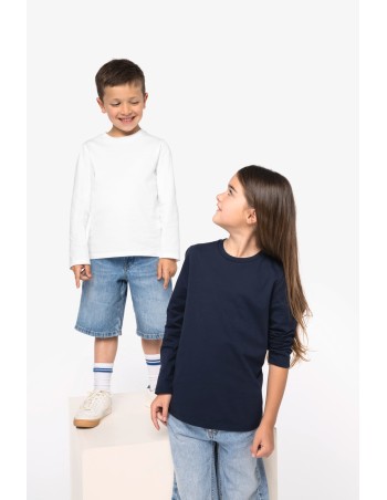 Camiseta ecorresposable de manga larga infantil