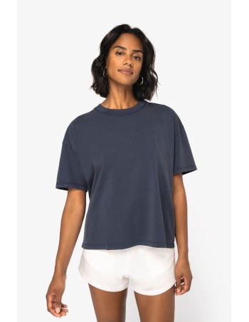 Camiseta ecorrersponsable oversize efecto lavado mujer