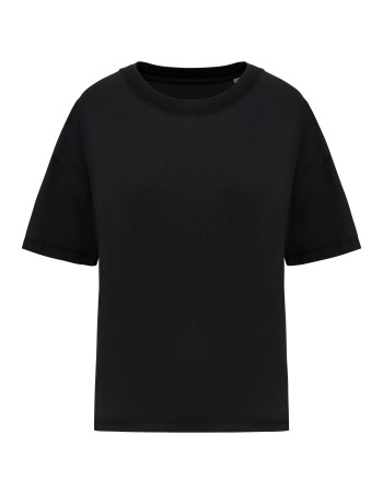 Ladies\\\' eco-friendly washed effect oversized t-shirt 2
