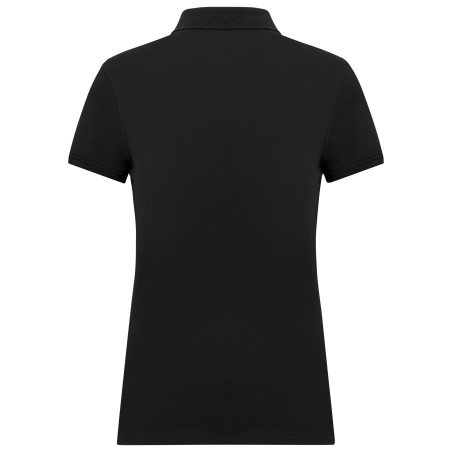 Polo de punto piqué manga corta mujer