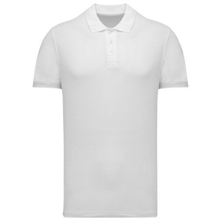 Polo de punto piqué manga corta hombre