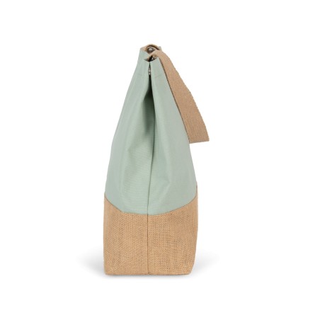 Bolsa shopper de yute & algodón canvas