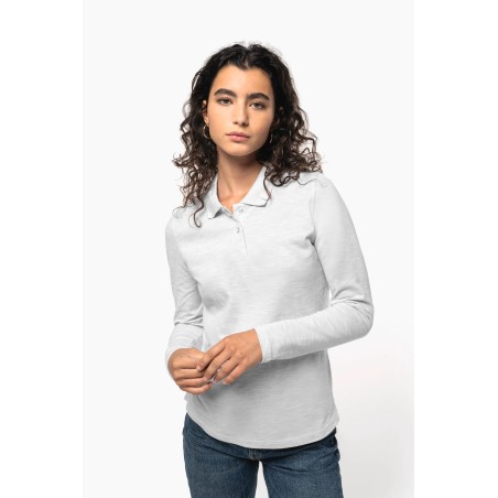 Polo manga larga mujer