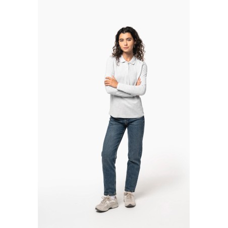 Polo manga larga mujer