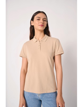 Ladies\\\' pique polo shirt