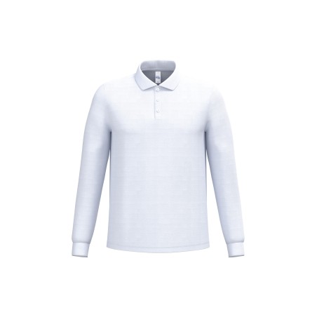 Men\\\'s pique long sleeves polo shirt