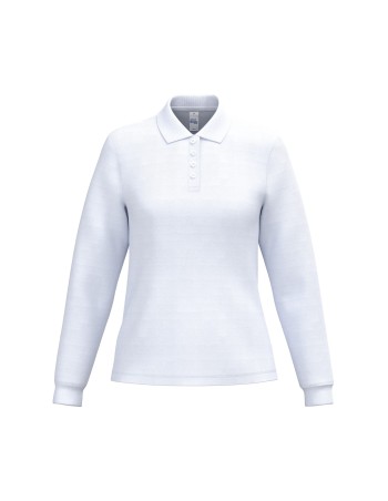Ladies\\\' pique long sleeves polo shirt 2