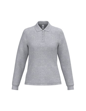 Ladies\\\' pique long sleeves polo shirt 2