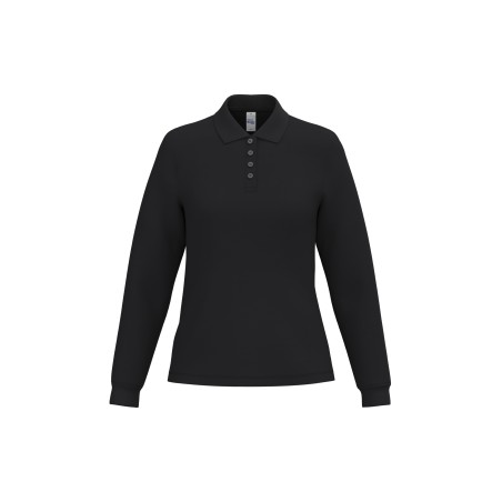 Polo punto piqué LSL mujer