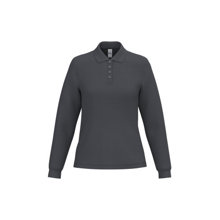 Polo punto piqué LSL mujer