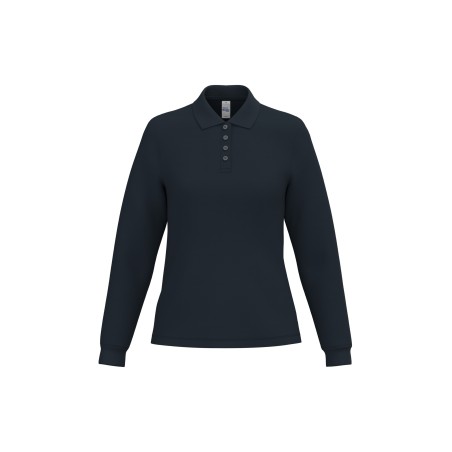 Polo punto piqué LSL mujer