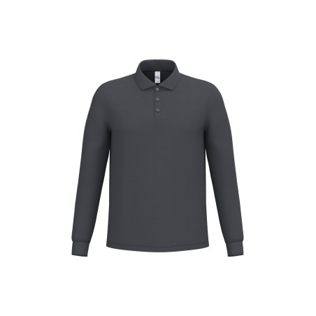 Men\\\'s pique LSL polo shirt